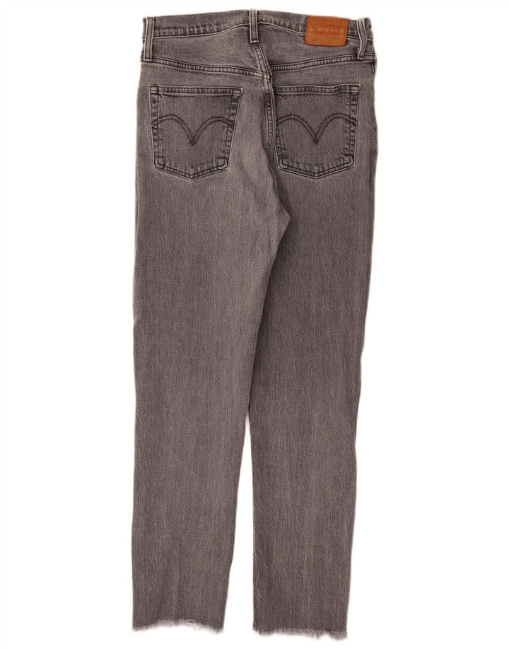 Levi's Womens 501 Straight Jeans W28 L28 Grey Cotton
