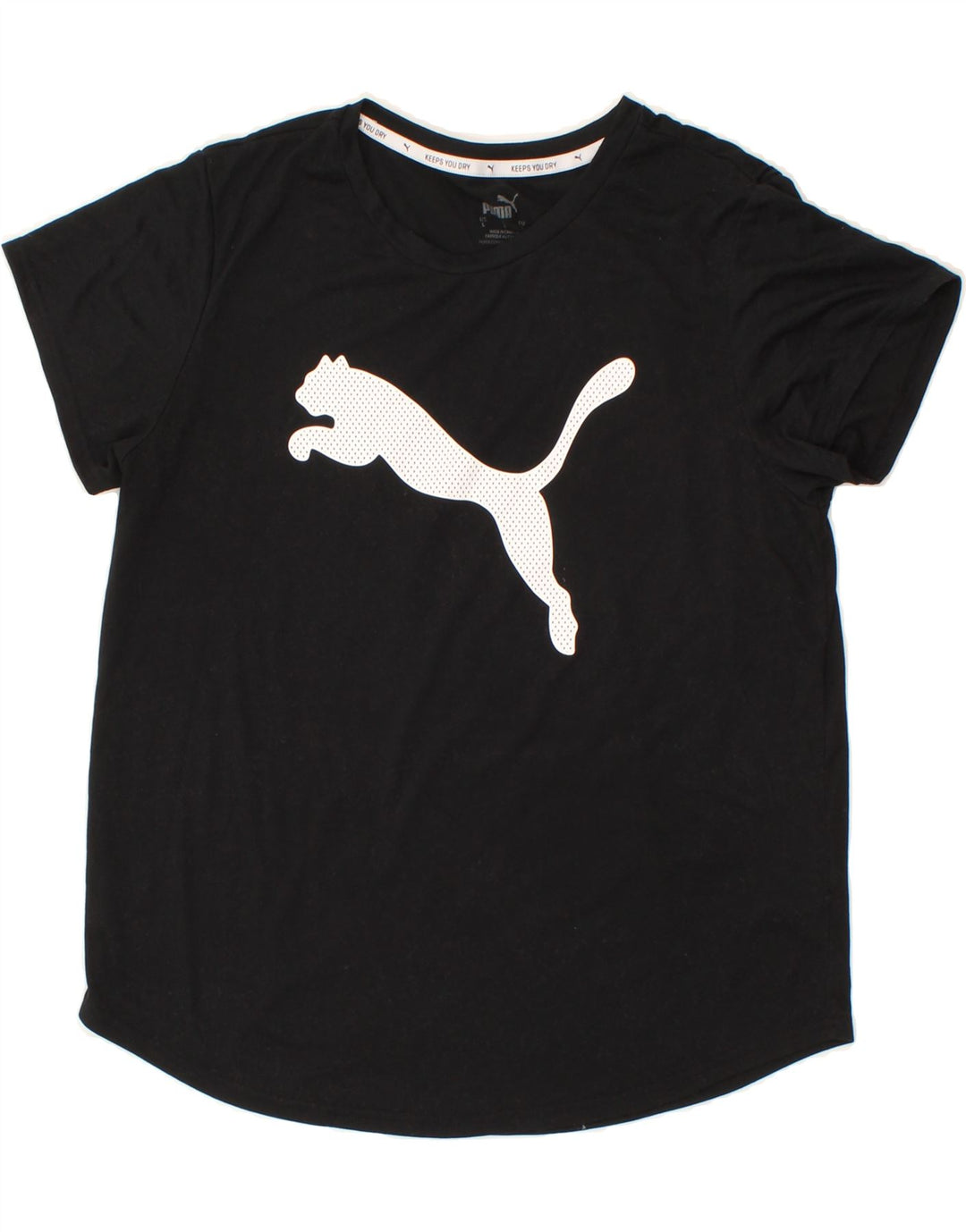 PUMA Womens Graphic T-Shirt Top UK 16 Large Black Polyester Vintage Puma and Second-Hand Puma from Messina Hembry 