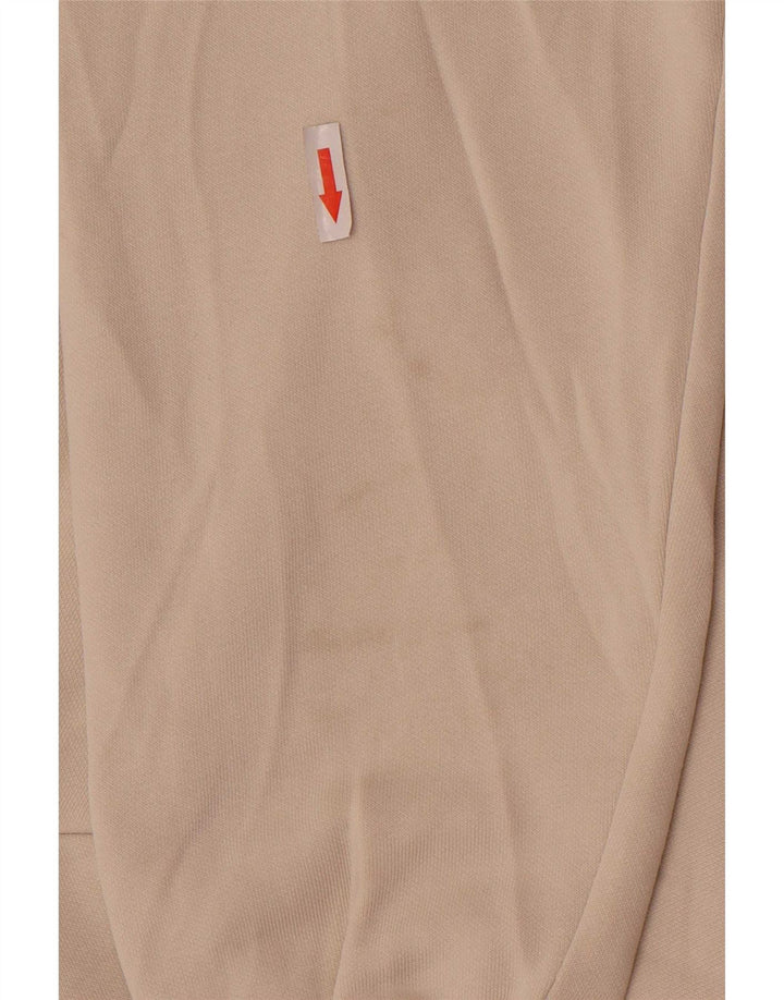 Puma Mens Graphic Zip Hoodie Sweater Large Beige Cotton