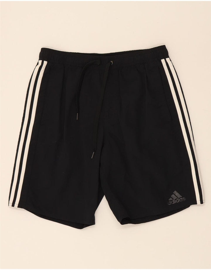 ADIDAS Mens Sport Shorts Medium  Black Nylon Vintage Adidas and Second-Hand Adidas from Messina Hembry 