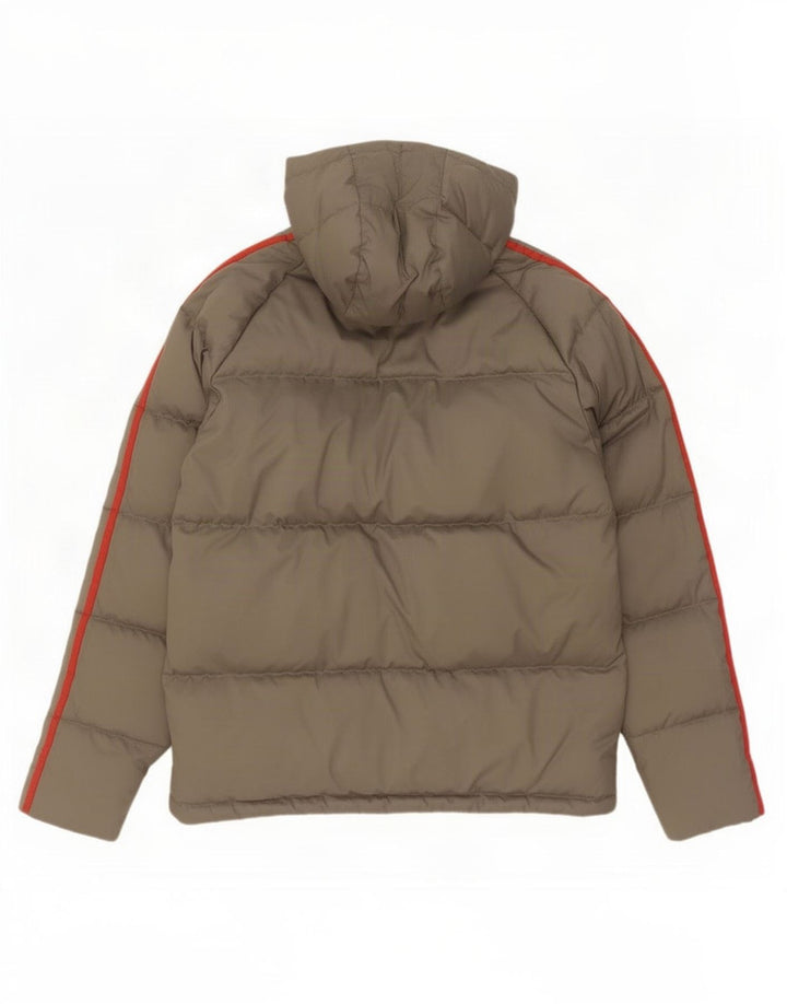 Adidas Mens Hooded Padded Jacket UK 36 Small Grey