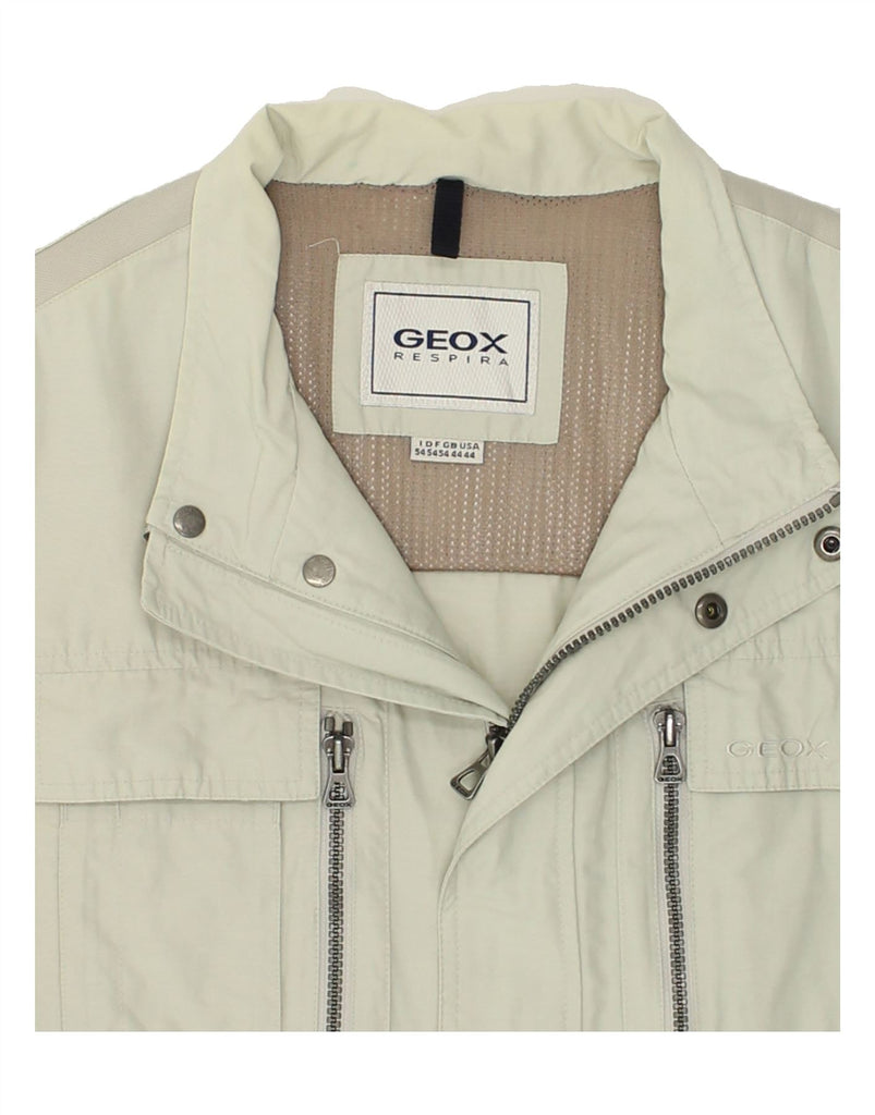 GEOX Mens Utility Gilet UK 44 2XL Grey Cotton | Vintage Geox | Thrift | Second-Hand Geox | Used Clothing | Messina Hembry 