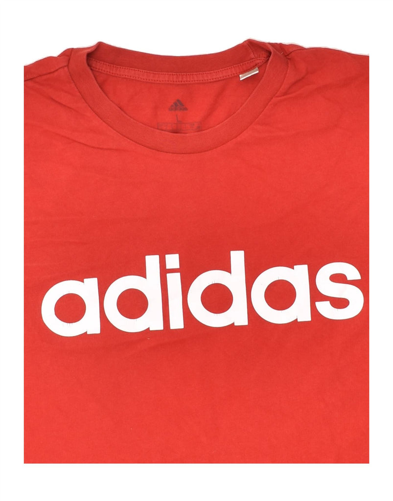 ADIDAS Mens Graphic T-Shirt Top Large Red Cotton | Vintage Adidas | Thrift | Second-Hand Adidas | Used Clothing | Messina Hembry 