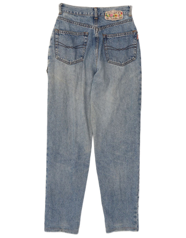 Carrera Womens High Waist Tapered Jeans IT 36 XS W26 L28 Blue Cotton