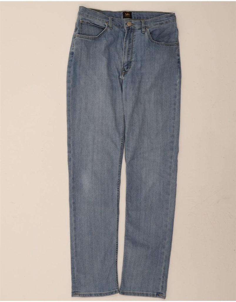 LEE Womens Brooklyn Straight Jeans W34 L34 Blue Cotton Vintage Lee and Second-Hand Lee from Messina Hembry 