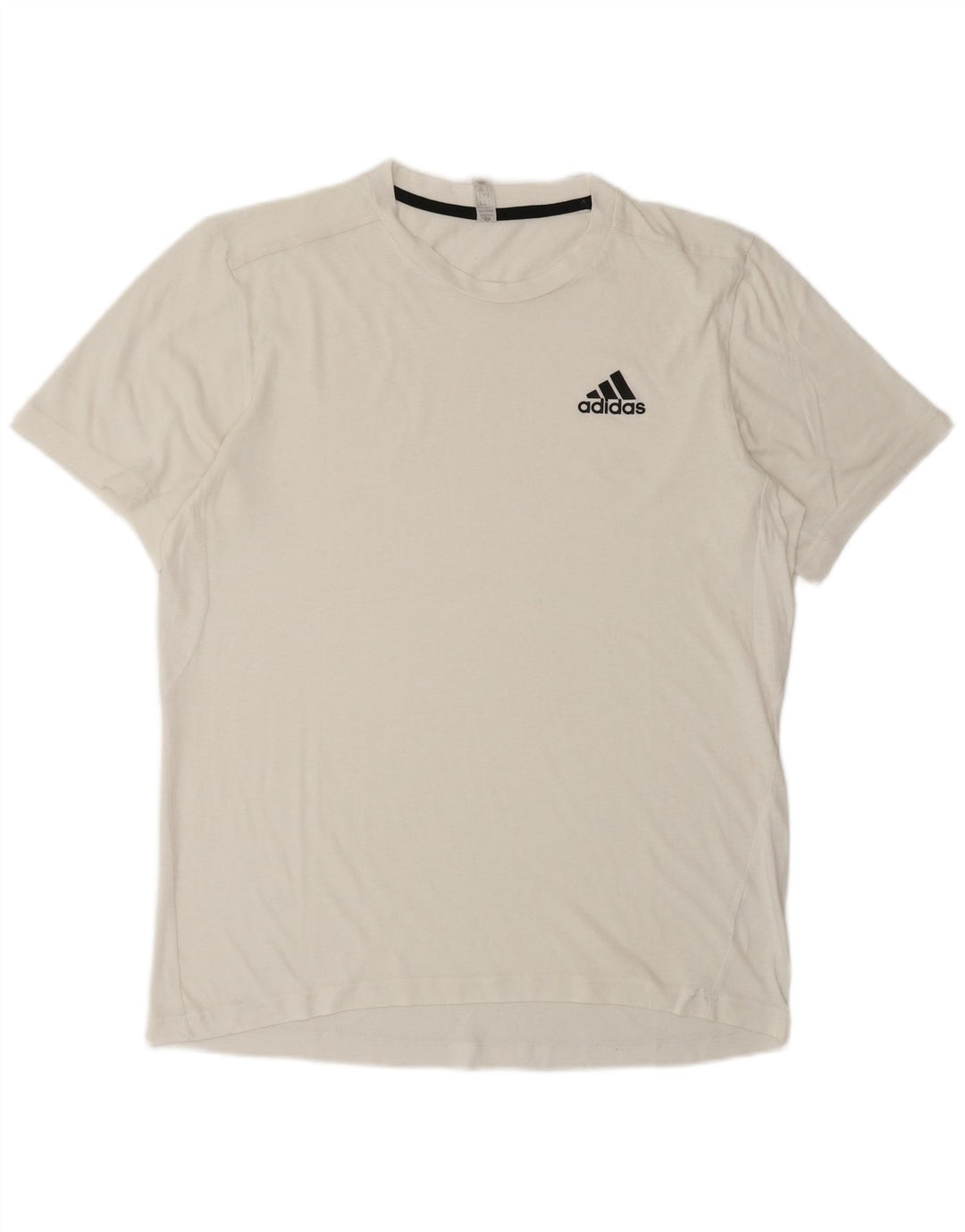 Adidas Mens T-Shirt Top Small White