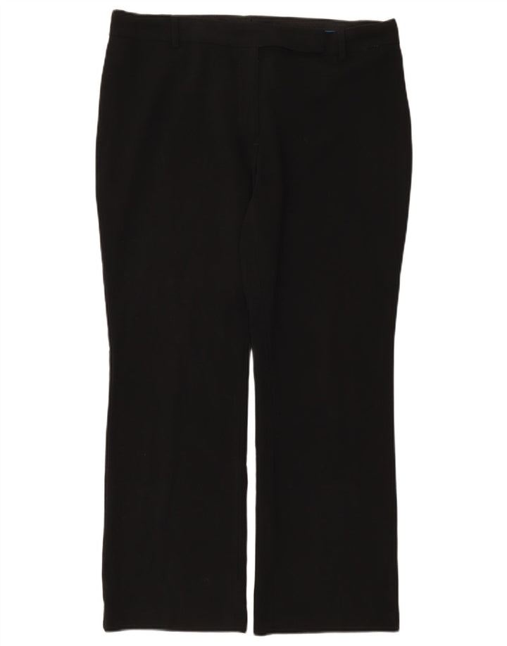 Marks & Spencer Womens Bootcut Suit Trousers UK 14 Large W34 L28 Black