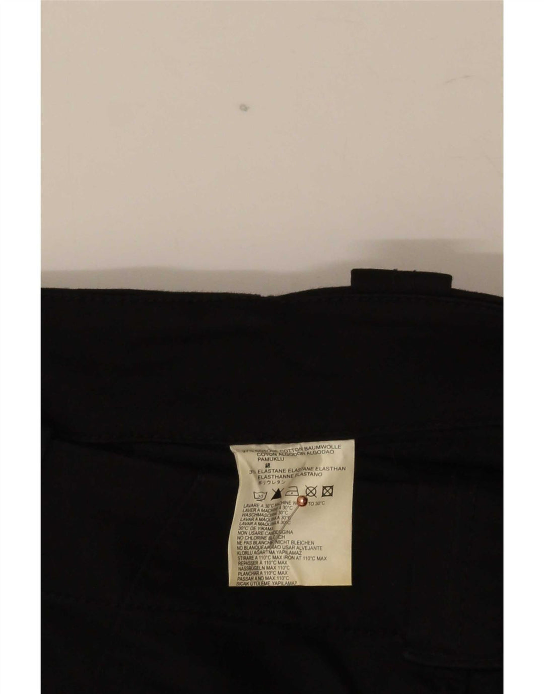 Diesel Womens Slim Cargo Trousers W30 L35 Black Cotton