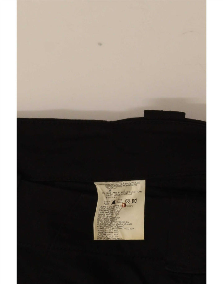 Diesel Womens Slim Cargo Trousers W30 L35 Black Cotton