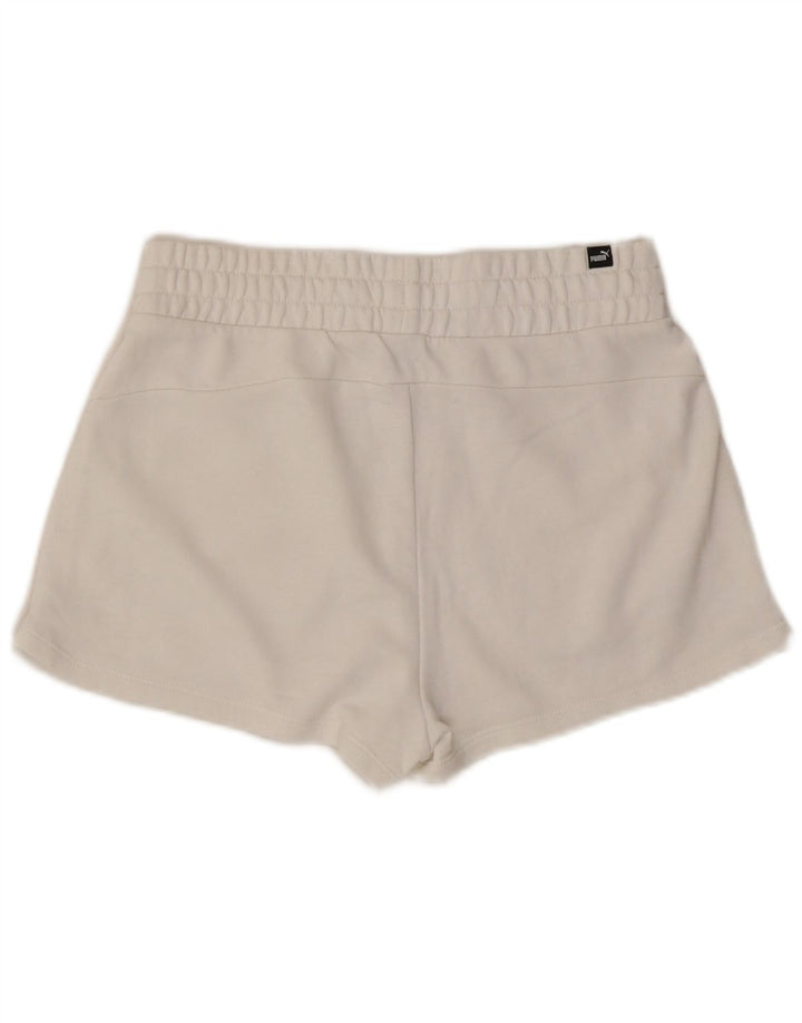 Puma Womens Graphic Sport Shorts UK 10 Small White