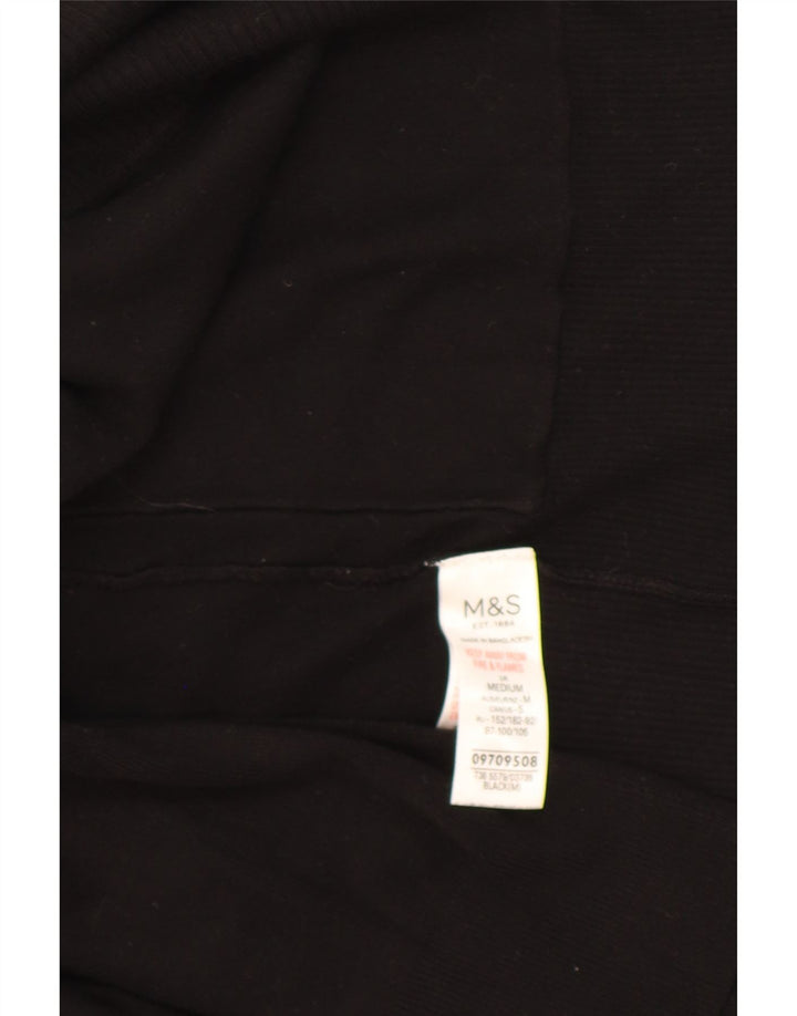 Marks & Spencer Womens Longline Open Cardigan Sweater UK 14 Medium Black