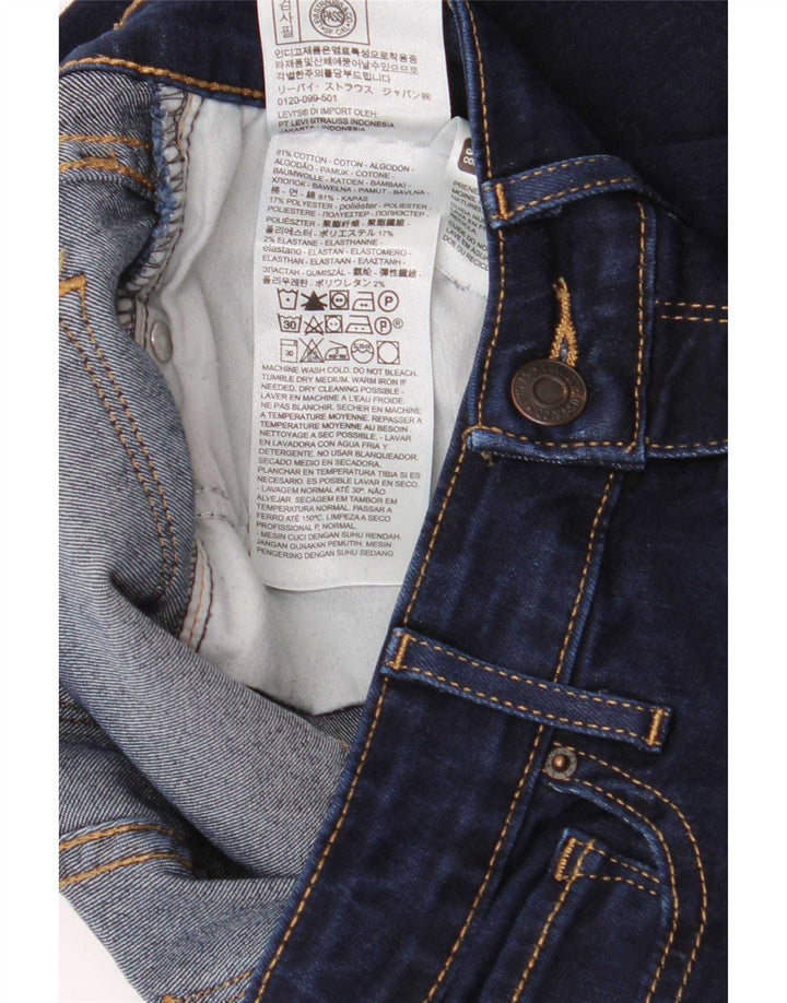 Levi's Womens 715 Bootcut Jeans W28 L26 Navy Blue Cotton