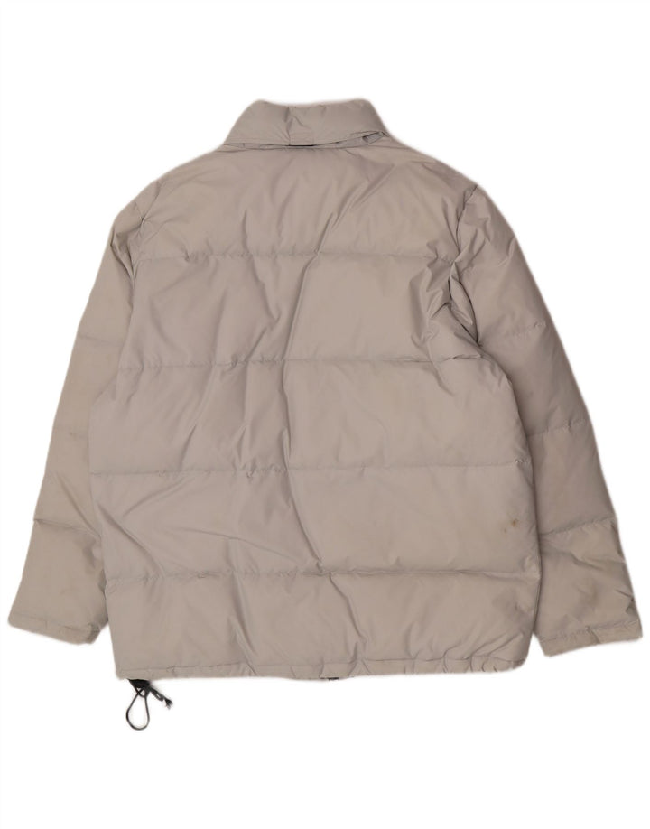 Champion Mens Hooded Padded Jacket UK 40 Large Grey Nylon