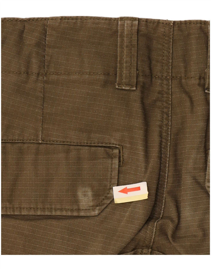 DICKIES Mens Straight Cargo Trousers W30 L31 Khaki Polyester
