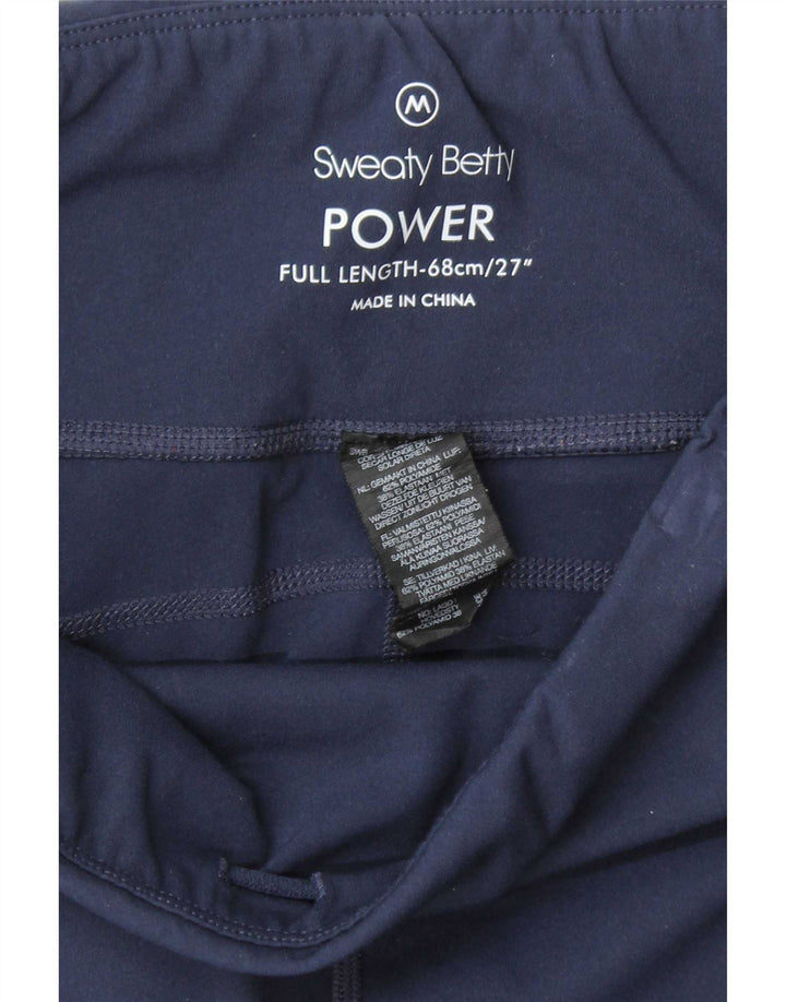 Sweaty Betty Womens Leggings UK 14 Medium Navy Blue Polyamide