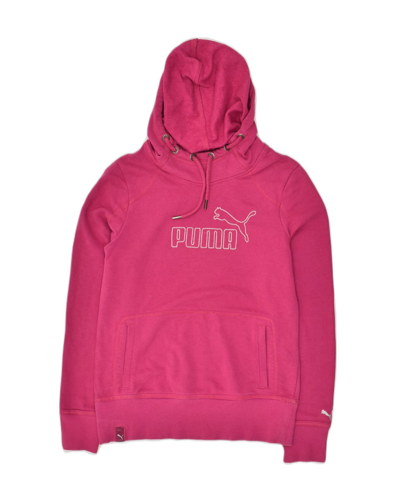 Womens Graphic Hoodie Jumper UK 10 Small | Vintage Puma | Thrift | Second-Hand Puma | Used Clothing | Messina Hembry 