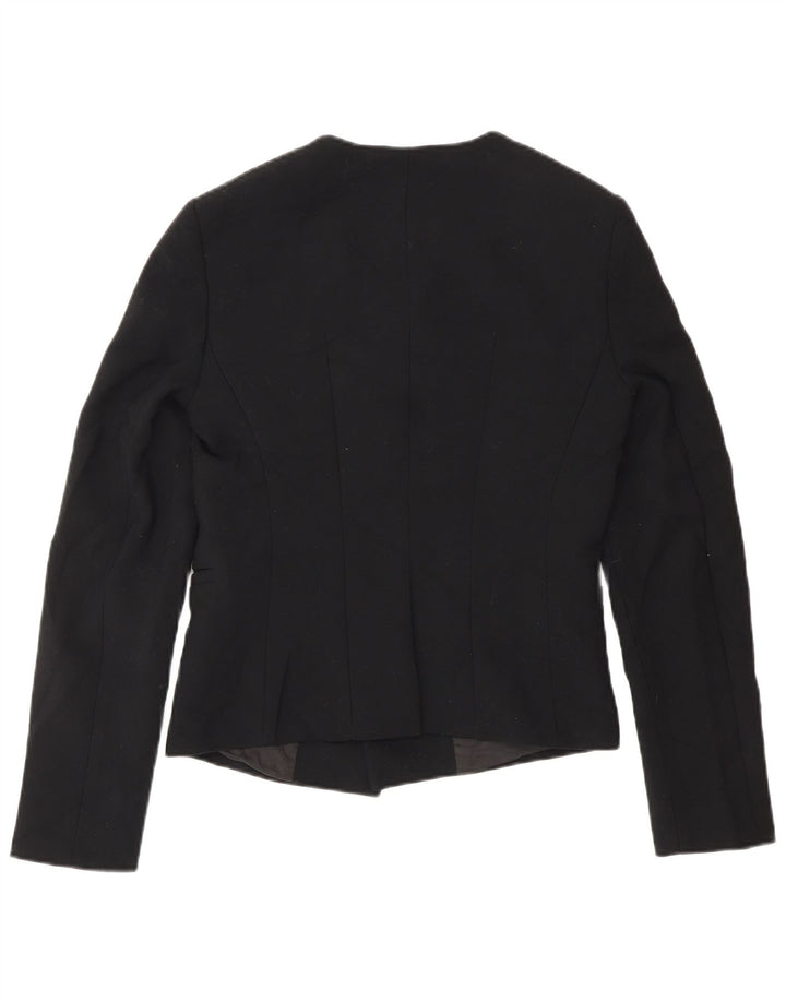Hobbs Womens Open Blazer Jacket UK 10 Small Black Polyester