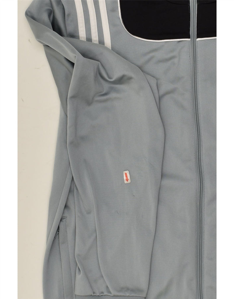 ADIDAS Mens Tracksuit Top Jacket UK 42/44 Large Grey Colourblock Polyester | Vintage Adidas | Thrift | Second-Hand Adidas | Used Clothing | Messina Hembry 