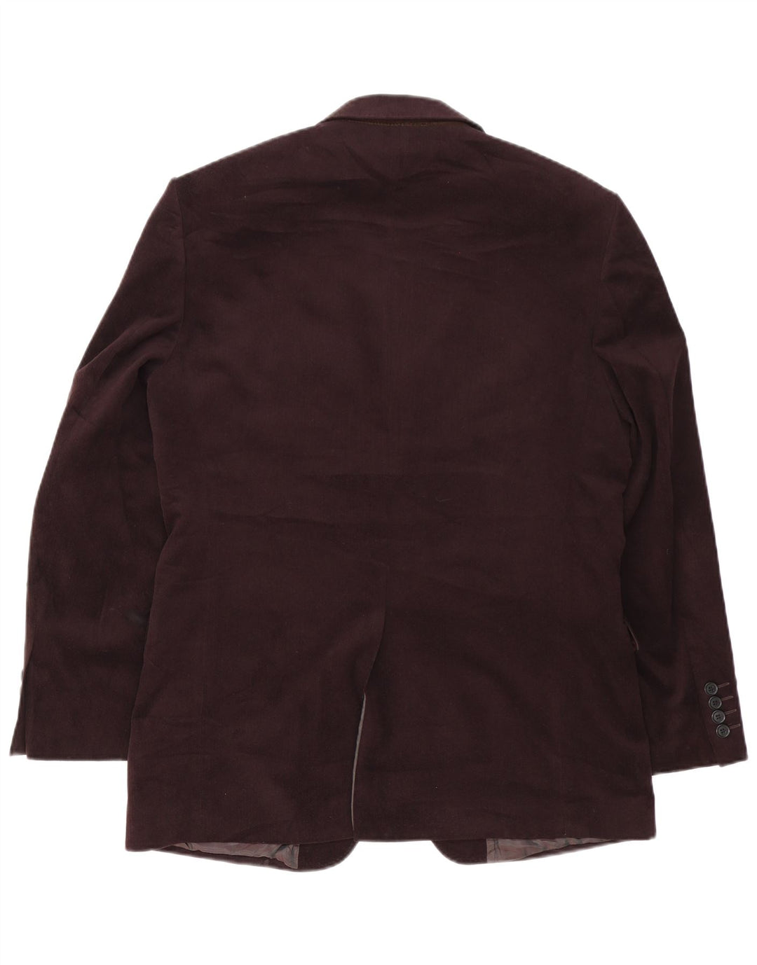 Marks & Spencer Mens 2 Button Blazer Jacket UK 40 Medium Maroon Polyester