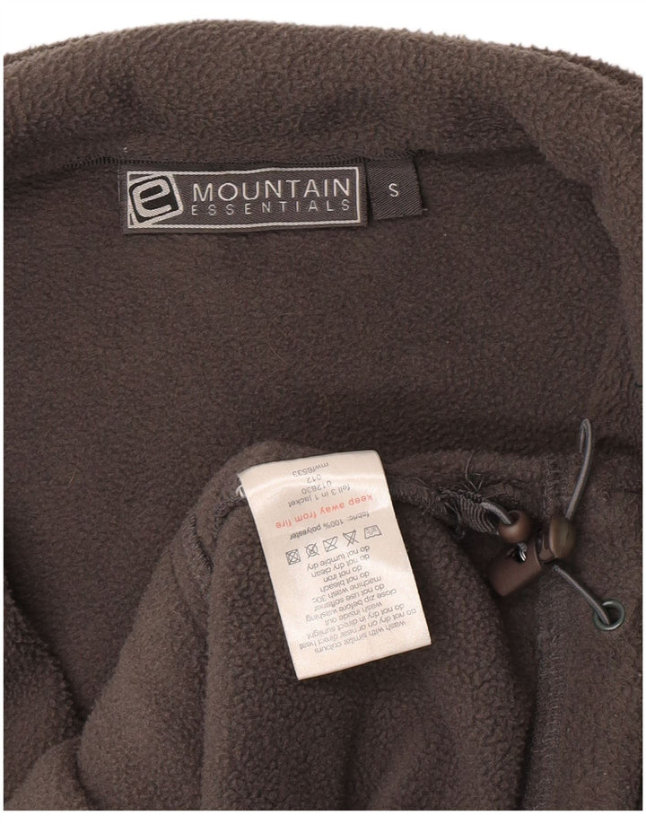 Mountain Essentials Mens Fleece Jacket UK 36 Small Grey Polyester