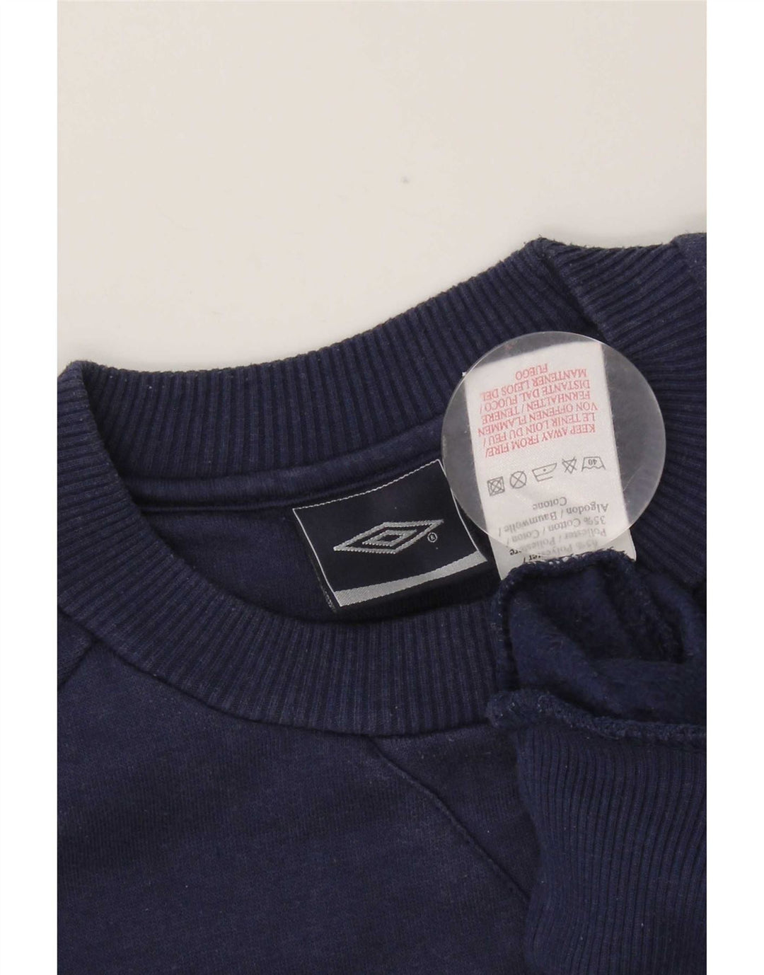 Umbro Boys Sweatshirt Jumper 12-13 Years XL Navy Blue Polyester