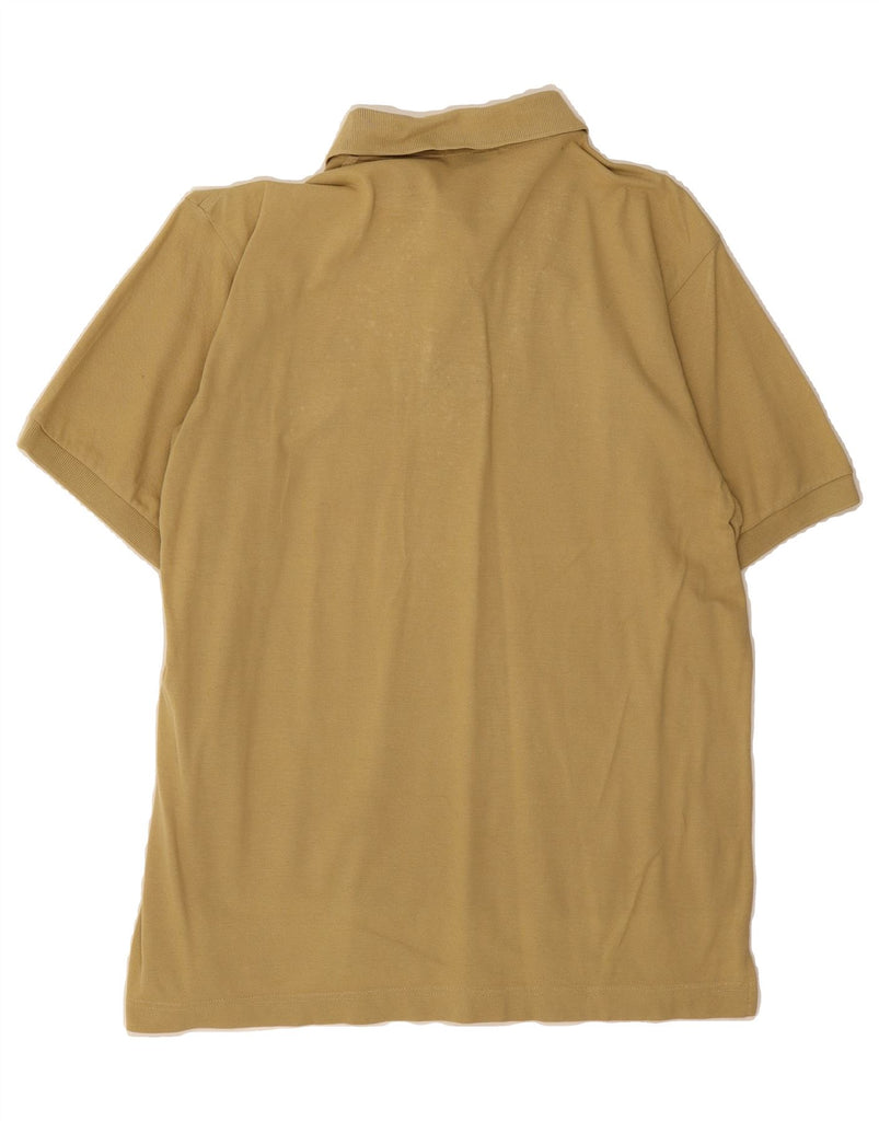 SERGIO TACCHINI Mens Polo Shirt Medium Khaki Vintage Sergio Tacchini and Second-Hand Sergio Tacchini from Messina Hembry 
