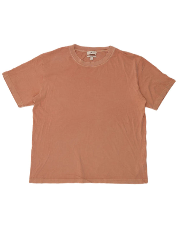 Cos Mens Relaxed Fit T-Shirt Top Large Pink Cotton
