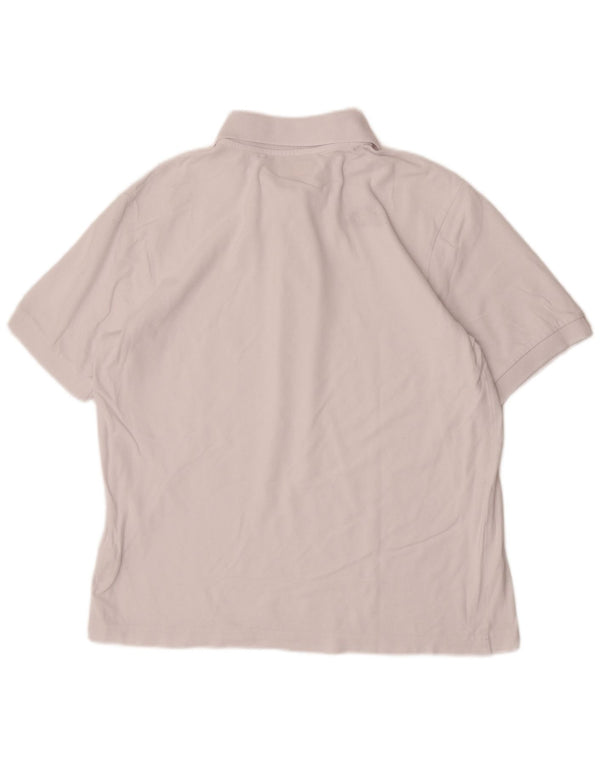 Kappa Mens Polo Shirt Large White Cotton