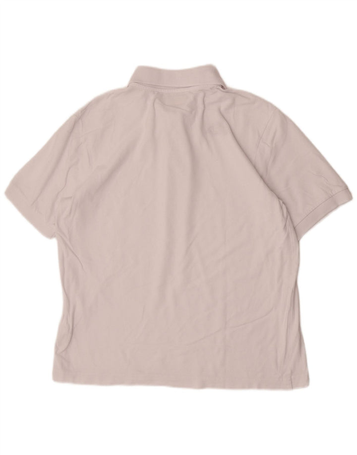 Kappa Mens Polo Shirt Large White Cotton