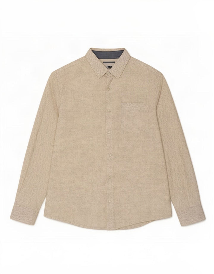 Penguin Mens Shirt Medium White Flecked Cotton
