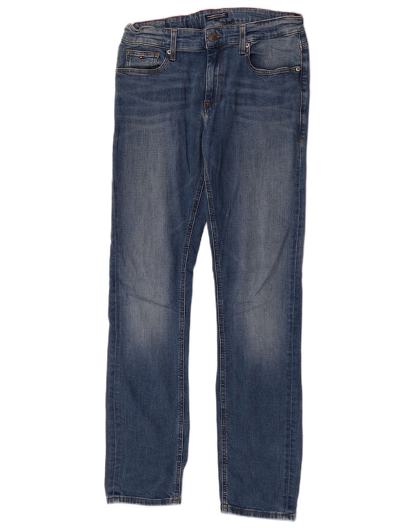 Tommy Hilfiger Boys Slim Jeans 15-16 Years W30 L32 Blue Cotton