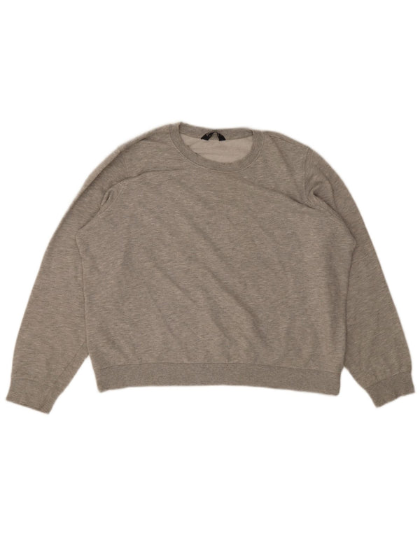 Marks & Spencer Womens Oversized Sweatshirt Jumper UK 18 XL Grey Flecked