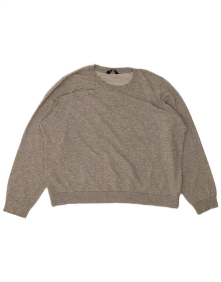 Marks & Spencer Womens Oversized Sweatshirt Jumper UK 18 XL Grey Flecked