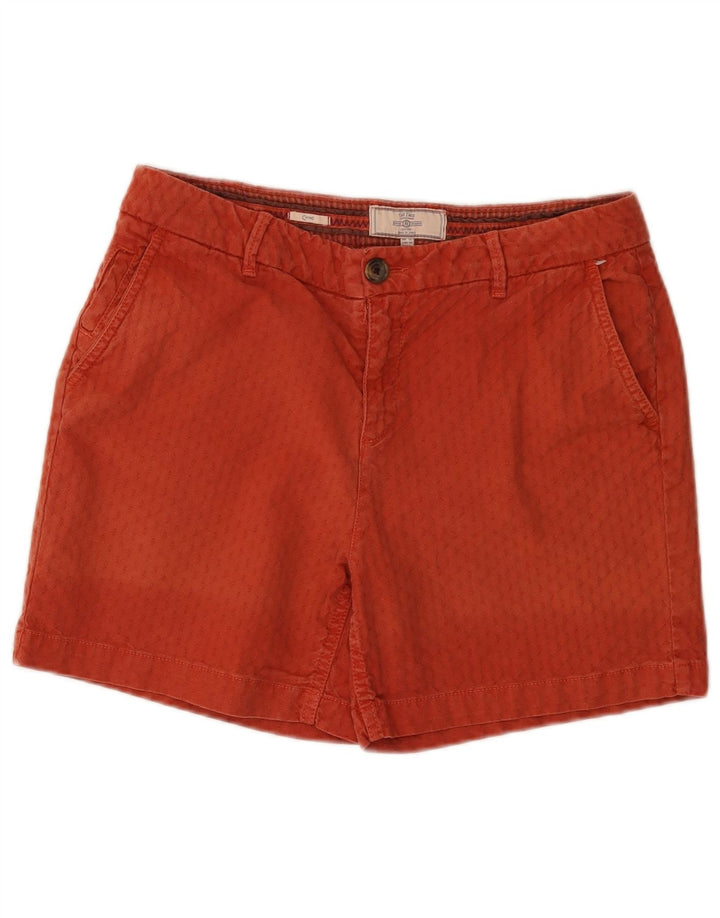Fat Face Womens Chino Shorts UK 12 Medium W32 Red Cotton