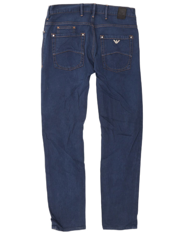 Armani Mens Slim Jeans W31 L30 Blue Cotton