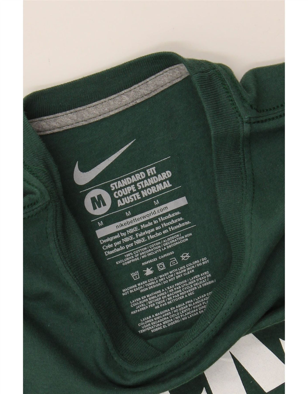 NIKE Mens Ducks Standard Fit Graphic T-Shirt Top Medium Green Cotton Vintage Nike and Second-Hand Nike from Messina Hembry 