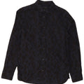 ALL SAINTS Mens Shirt Small Navy Blue Animal Print Cotton
