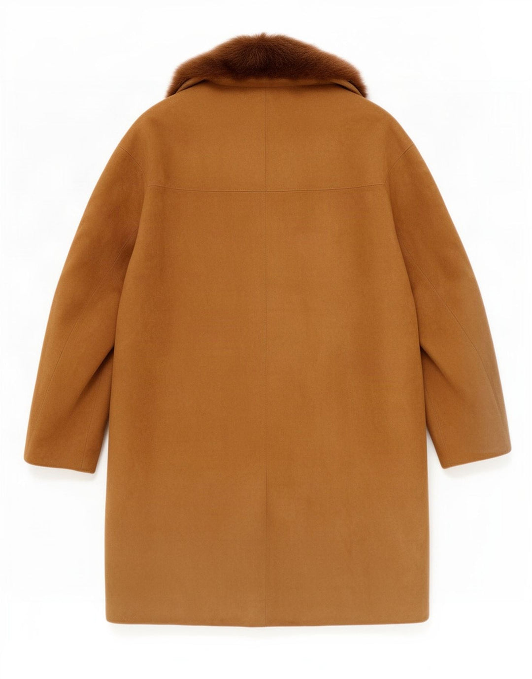 Vintage Womens Suede Overcoat UK 14 Medium Brown