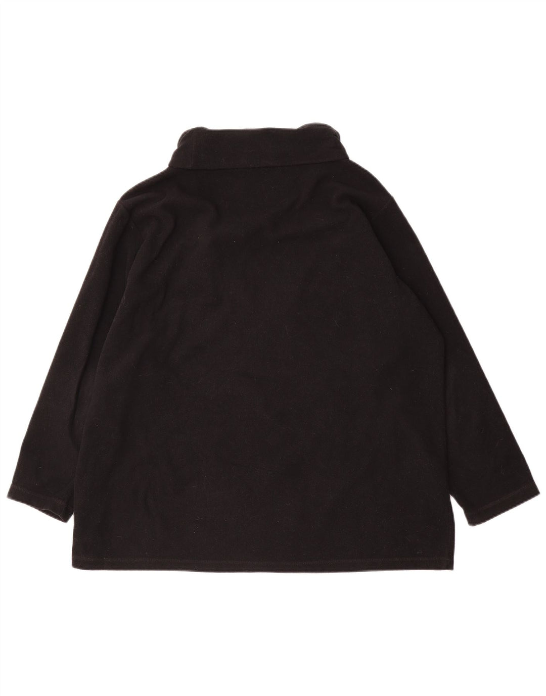 Marks & Spencer Womens Oversized Fleece Jumper UK 18 XL Black Polyester