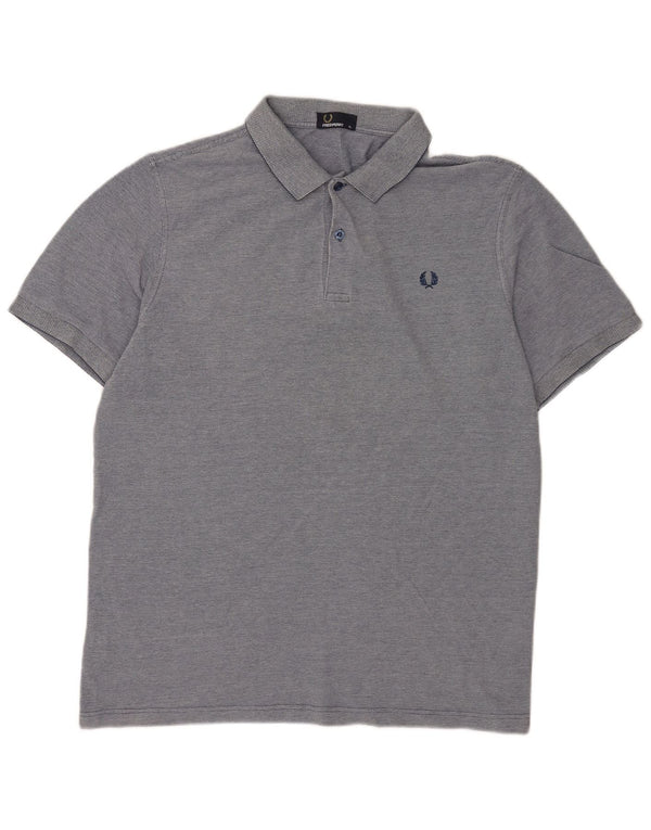 Fred Perry Mens Polo Shirt XL Blue Cotton