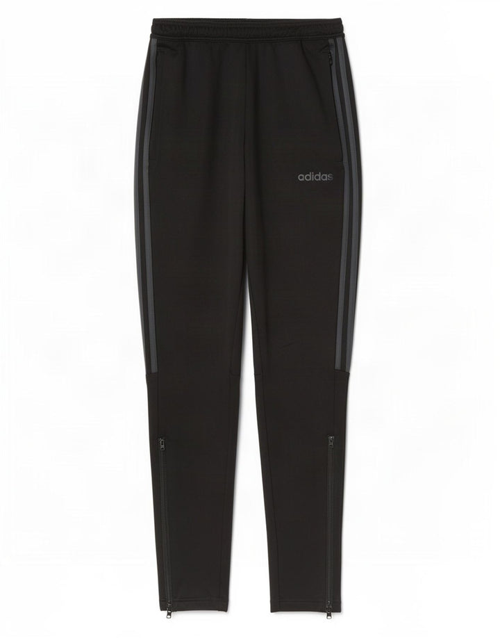 Adidas Mens Aeroready Tracksuit Trousers Small Black Polyester