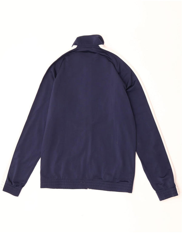 Puma Boys Graphic Tracksuit Top Jacket 15-16 Years Navy Blue Colourblock