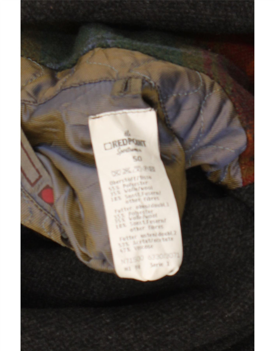 Redpoint Mens Pea Coat IT 50 Large Grey Polyester