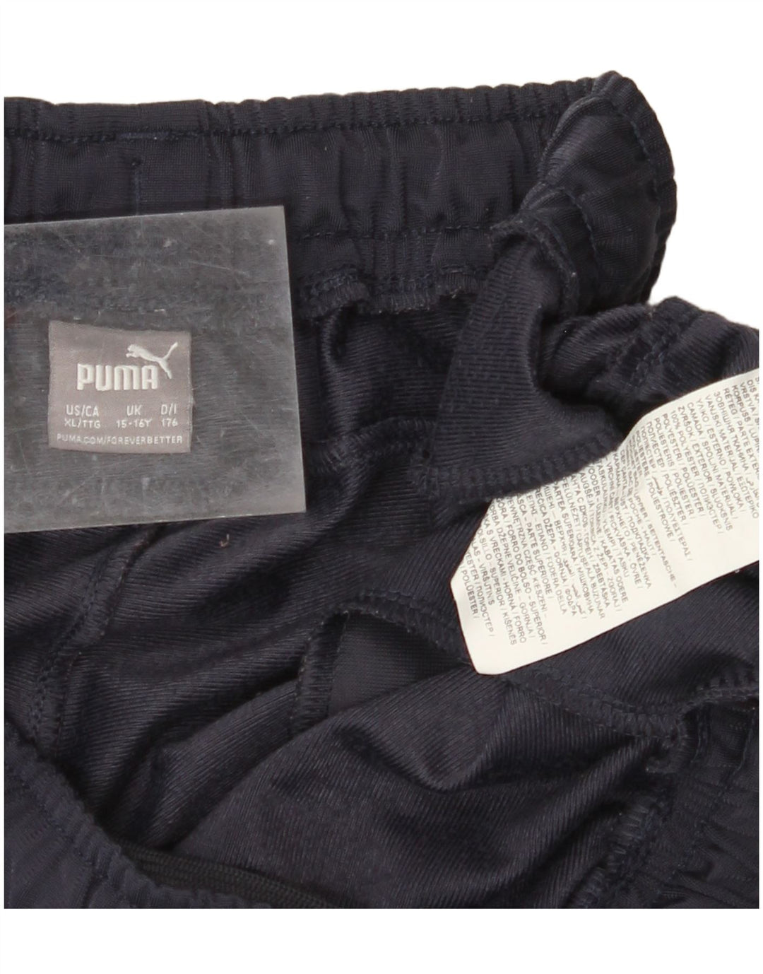 PUMA Boys Tracksuit Trousers 15-16 Years  Navy Blue Polyester