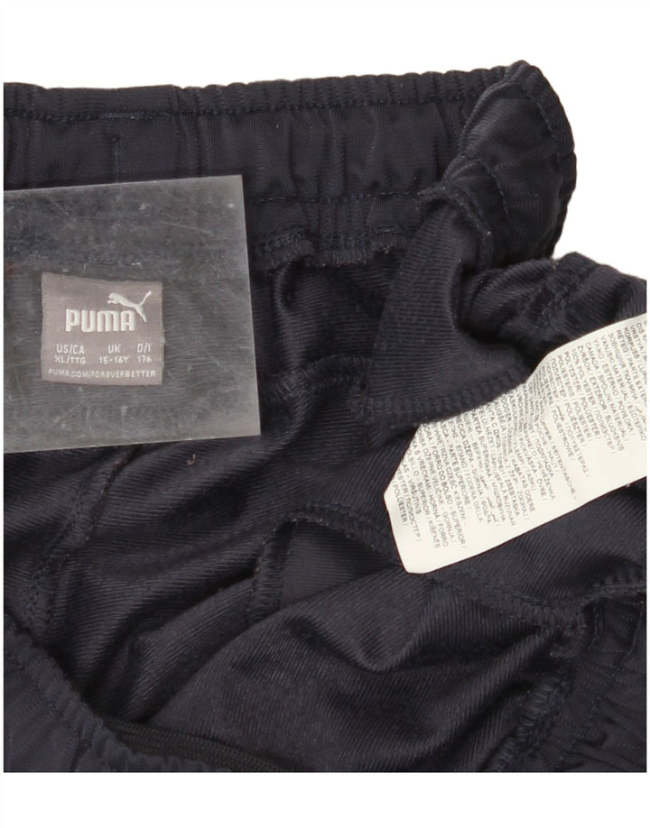 PUMA Boys Tracksuit Trousers 15-16 Years  Navy Blue Polyester