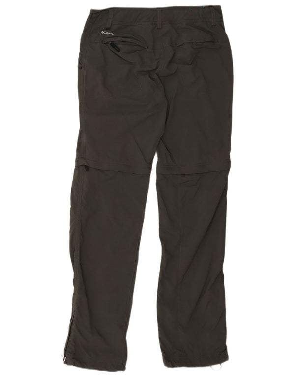 Columbia Womens Omni-Shade Hiking Cargo Trousers US 6 Medium W30 L32 Grey