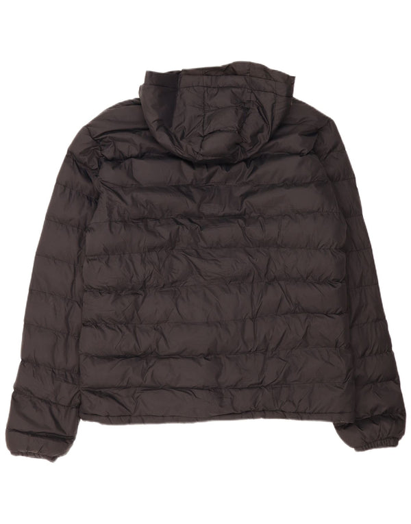 Mountain Warehouse Mens Hooded Padded Jacket UK 42 XL Black Nylon