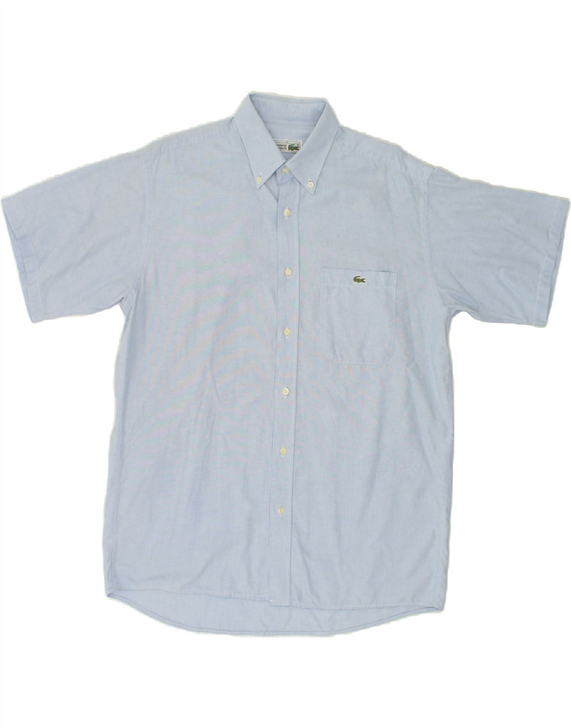 LACOSTE Mens Short Sleeve Shirt Size 40 Medium Blue | Vintage Lacoste | Thrift | Second-Hand Lacoste | Used Clothing | Messina Hembry 
