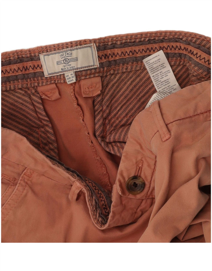 FAT FACE Womens Bermuda Shorts UK 10 Small W27  Orange Cotton