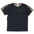 ADIDAS Boys T-Shirt Top 13-14 Years Navy Blue Polyester